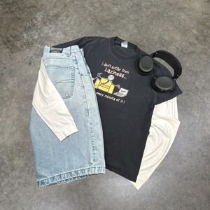 Vintage Y2K Laziness Graphic Tee Faded Black Boxy Skater T-Shirt Mens XL